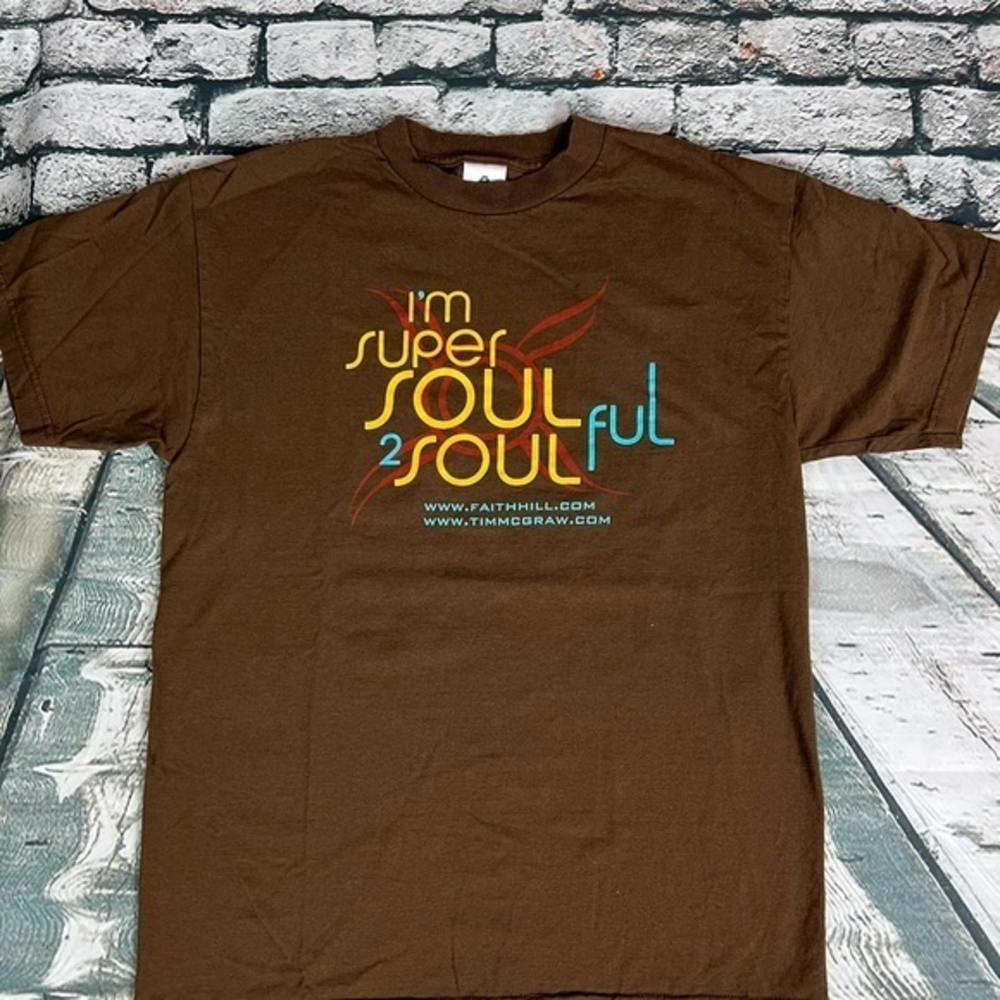 Vtg Tim‎ Mcgraw/Faith Hill I’M Super Soul 2 Soulful Tour Shirt M